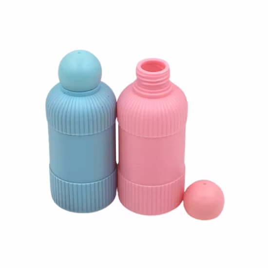 도매 100ml 빈 플라스틱 병 애완 동물 병 플라스틱 라운드 로션 병 인쇄