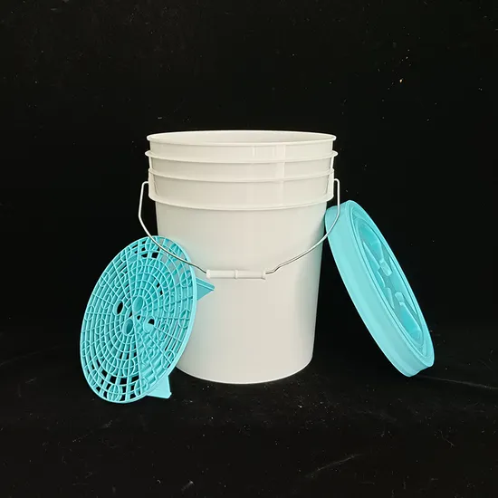 손잡이와 뚜껑이 있는 도매 식품 등급 플라스틱 통